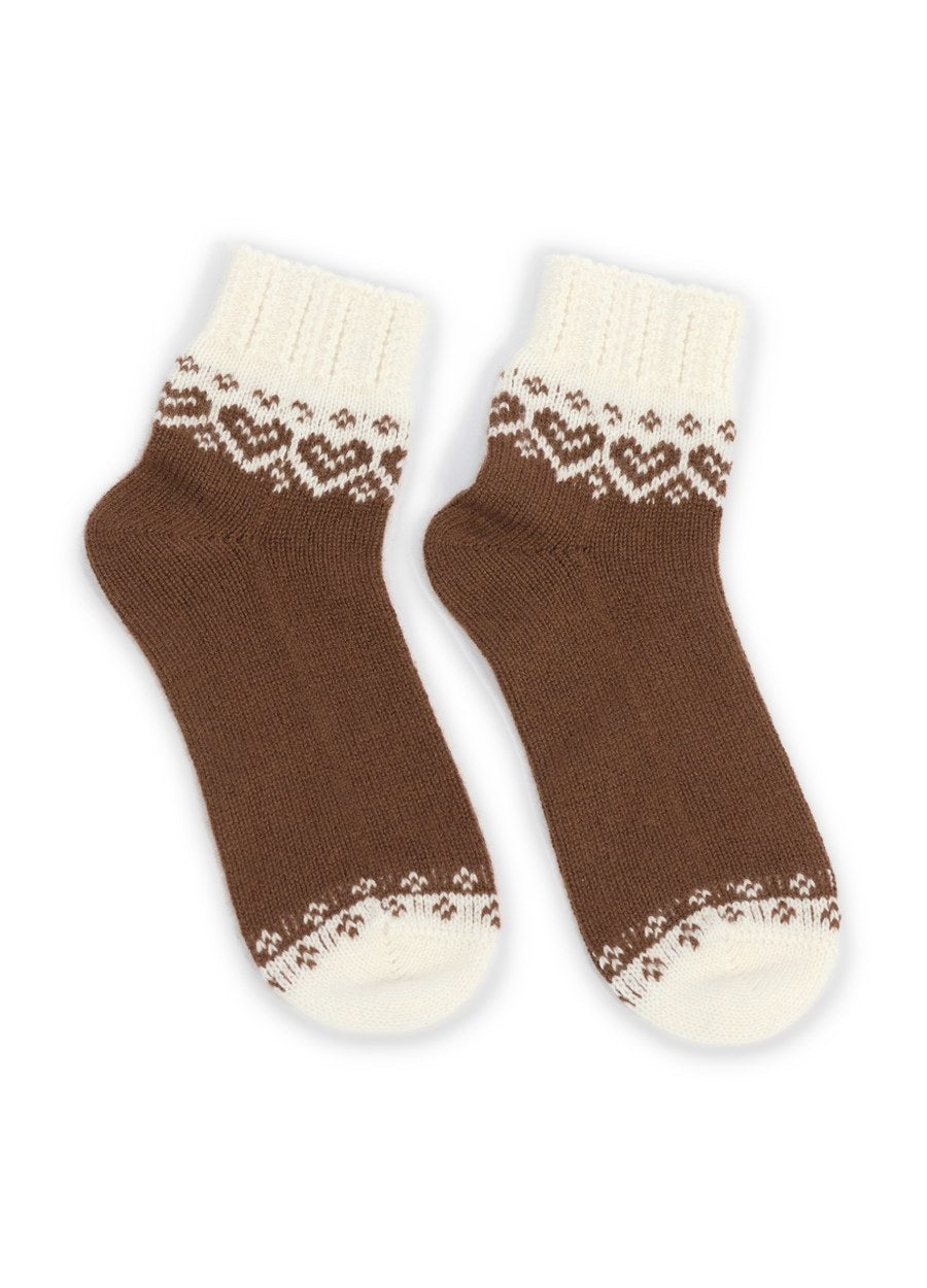 Cashmere Fair Isle Socks