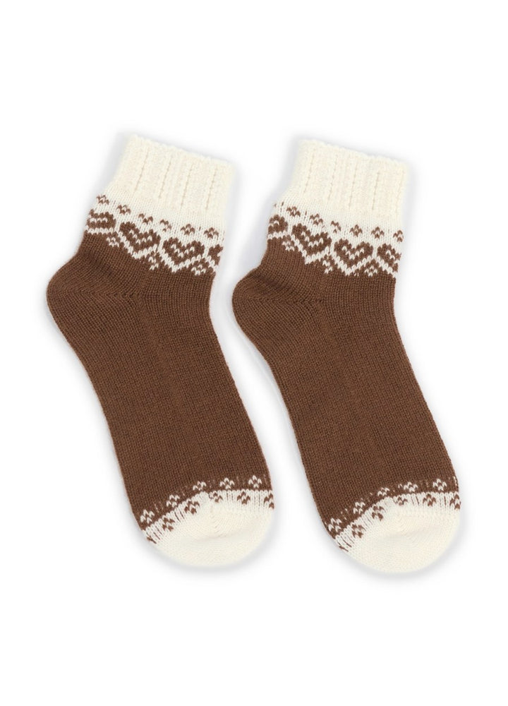 Cashmere Fair Isle Socks