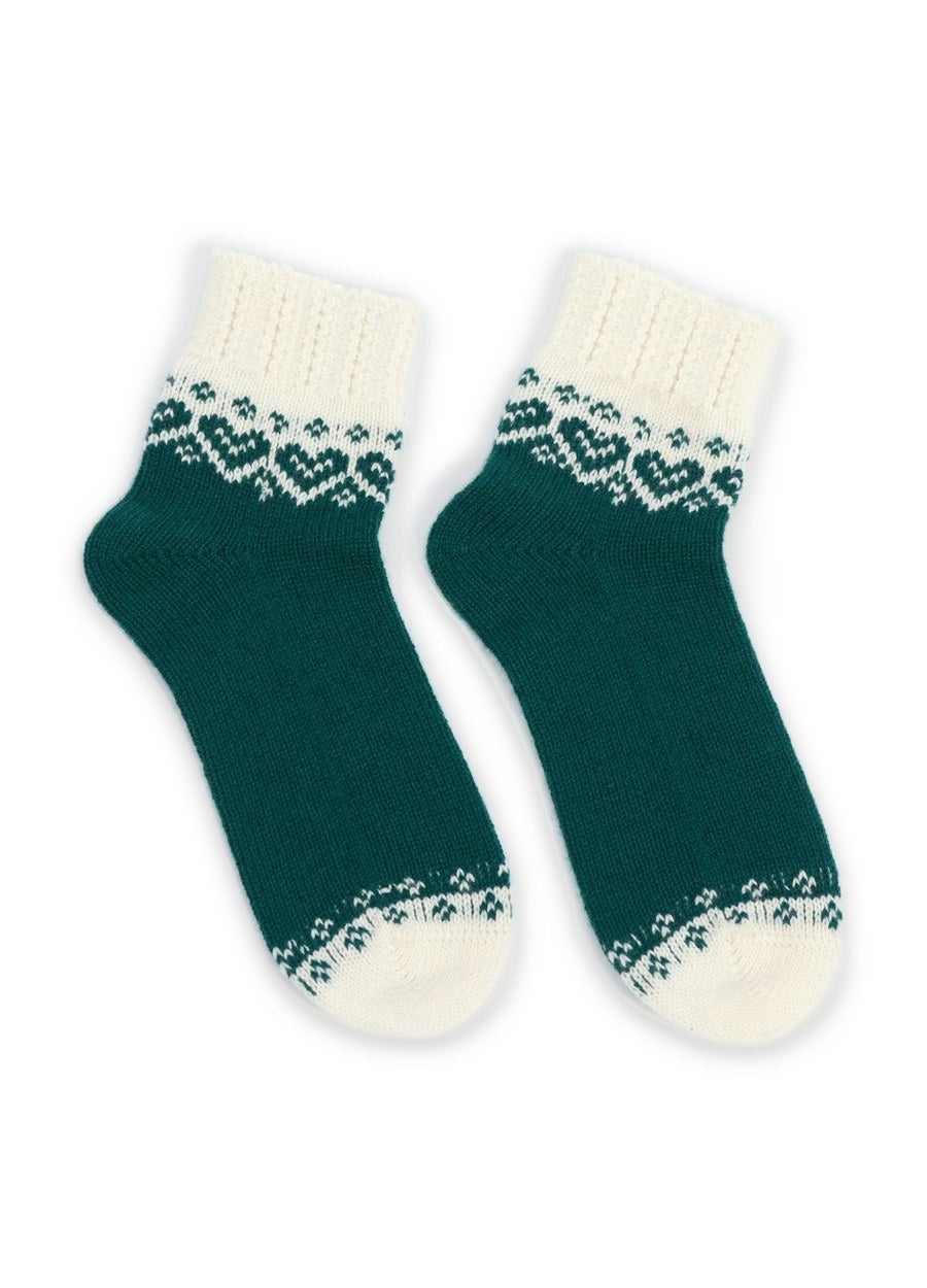Cashmere Fair Isle Socks