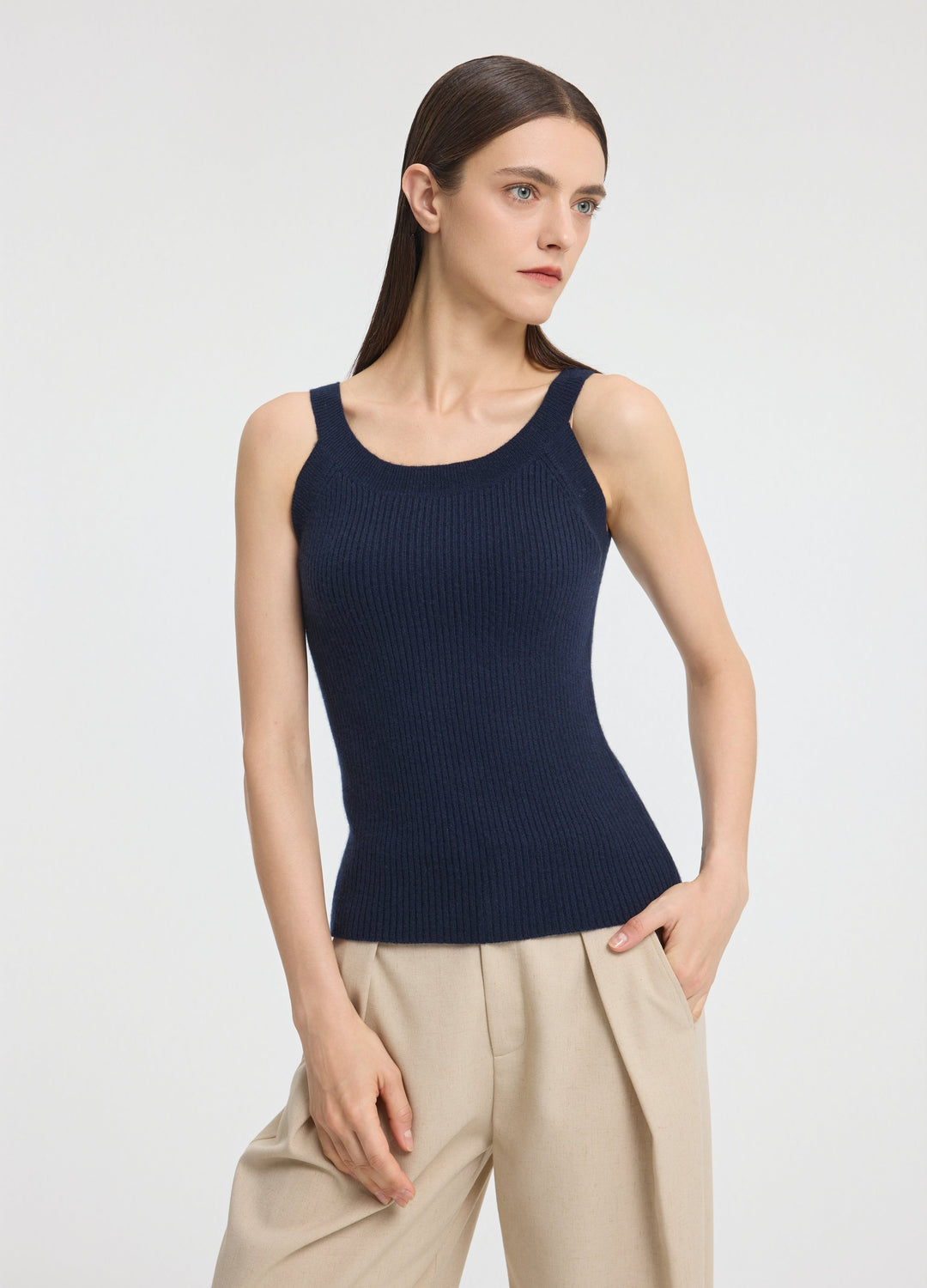 Cashmere Fine-Knit Camisole