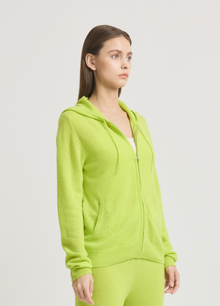 Cashmere Highbury Hooded Zip-Up
