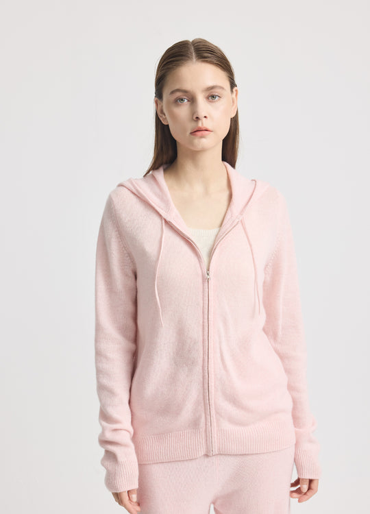 Cashmere Highbury Hooded Zip-Up