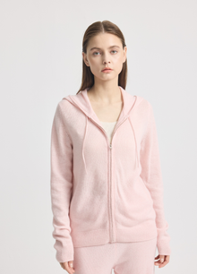 Cashmere Highbury Hooded Zip-Up
