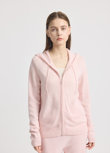 Cashmere Highbury Hooded Zip-Up