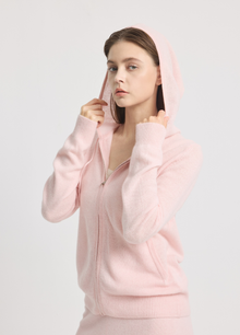 Cashmere Highbury Hooded Zip-Up