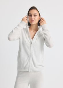 Cashmere Highbury Hooded Zip-Up
