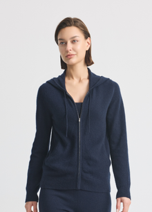 Cashmere Highbury Hooded Zip-Up
