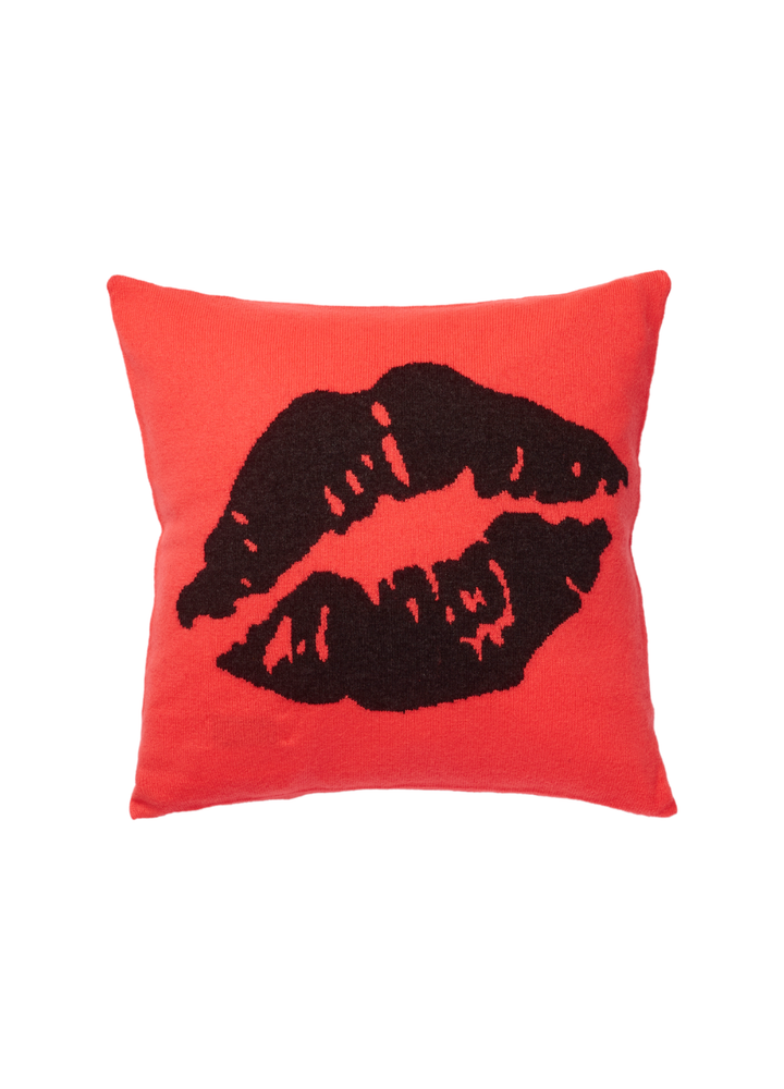 Denner cashmere Kiss Cushion Covers in Flamingo