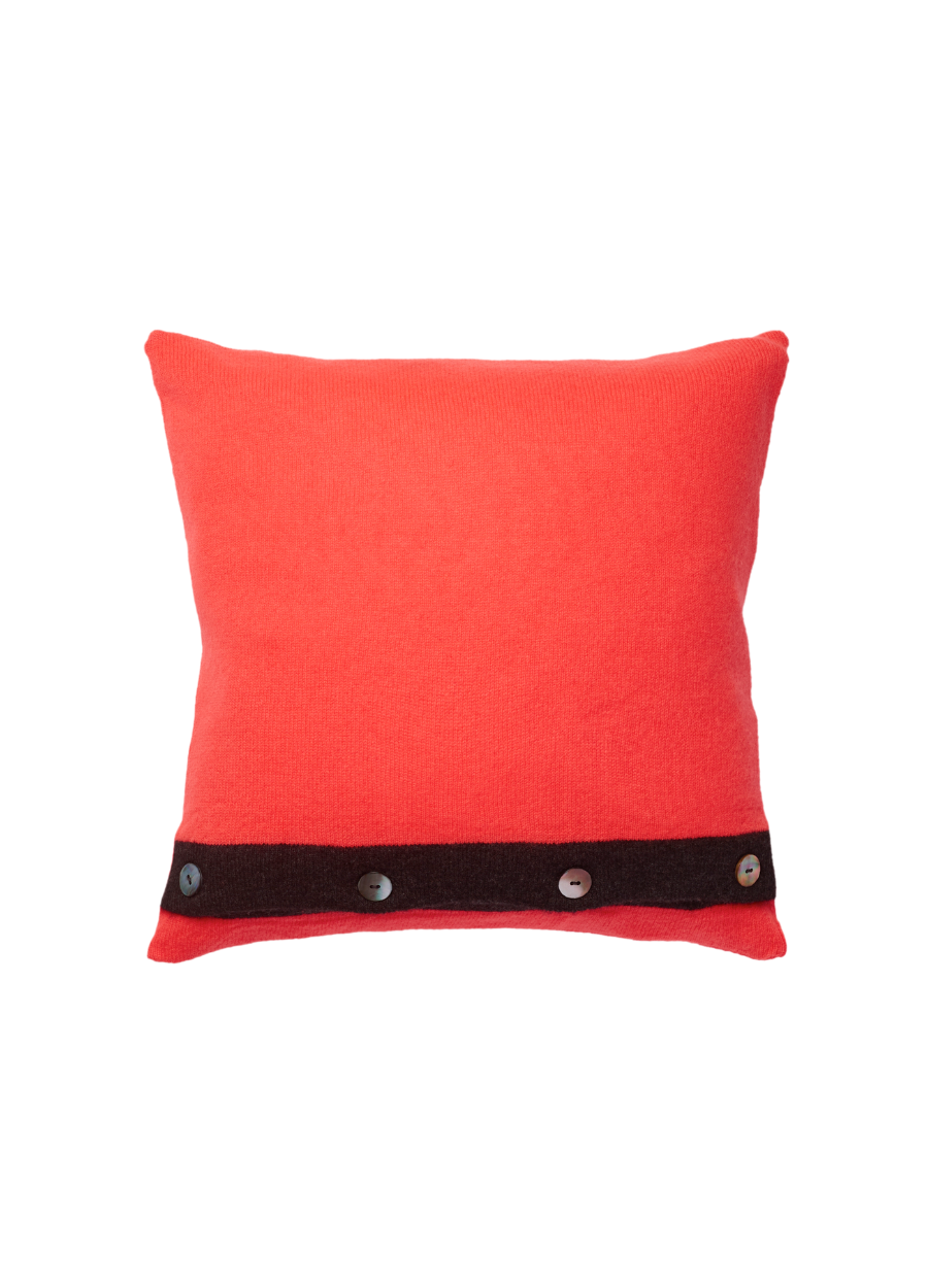Denner cashmere Kiss Cushion Covers in Flamingo, view 2