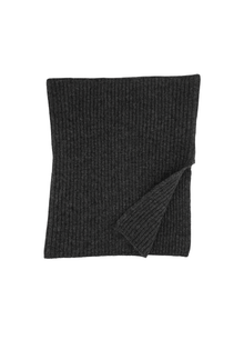 Cashmere Ribbed Snood With Slit