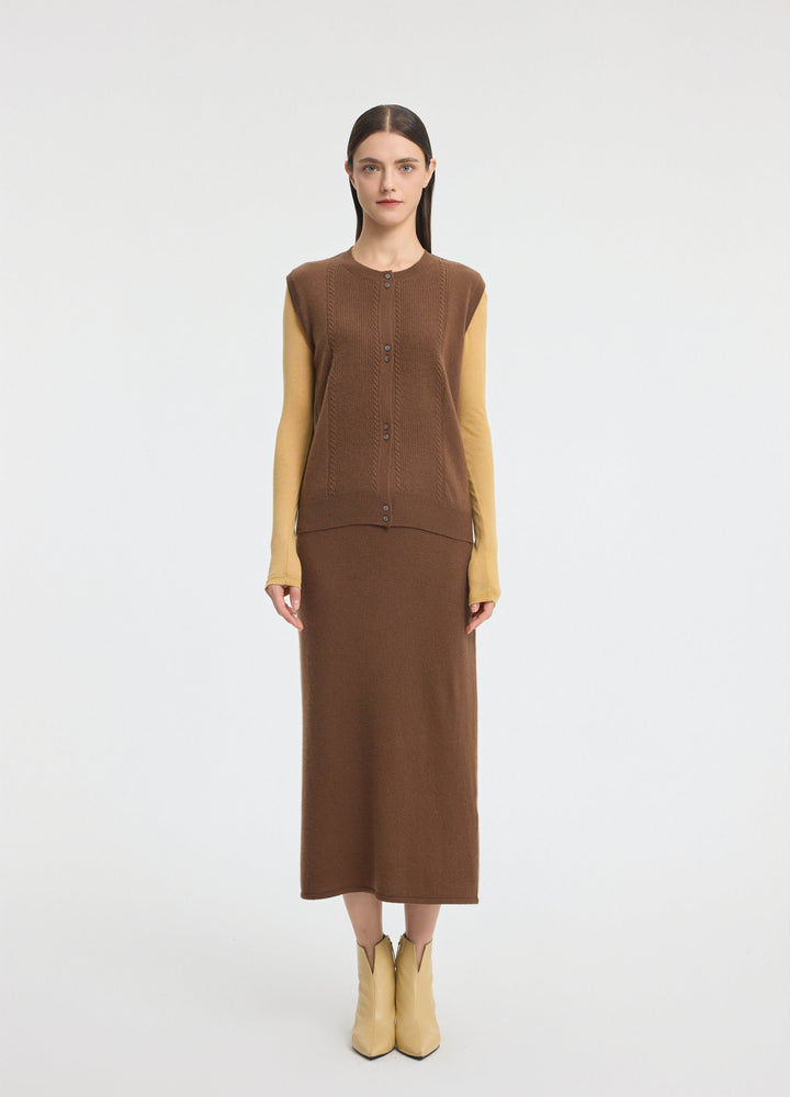 Cashmere Long Skirt