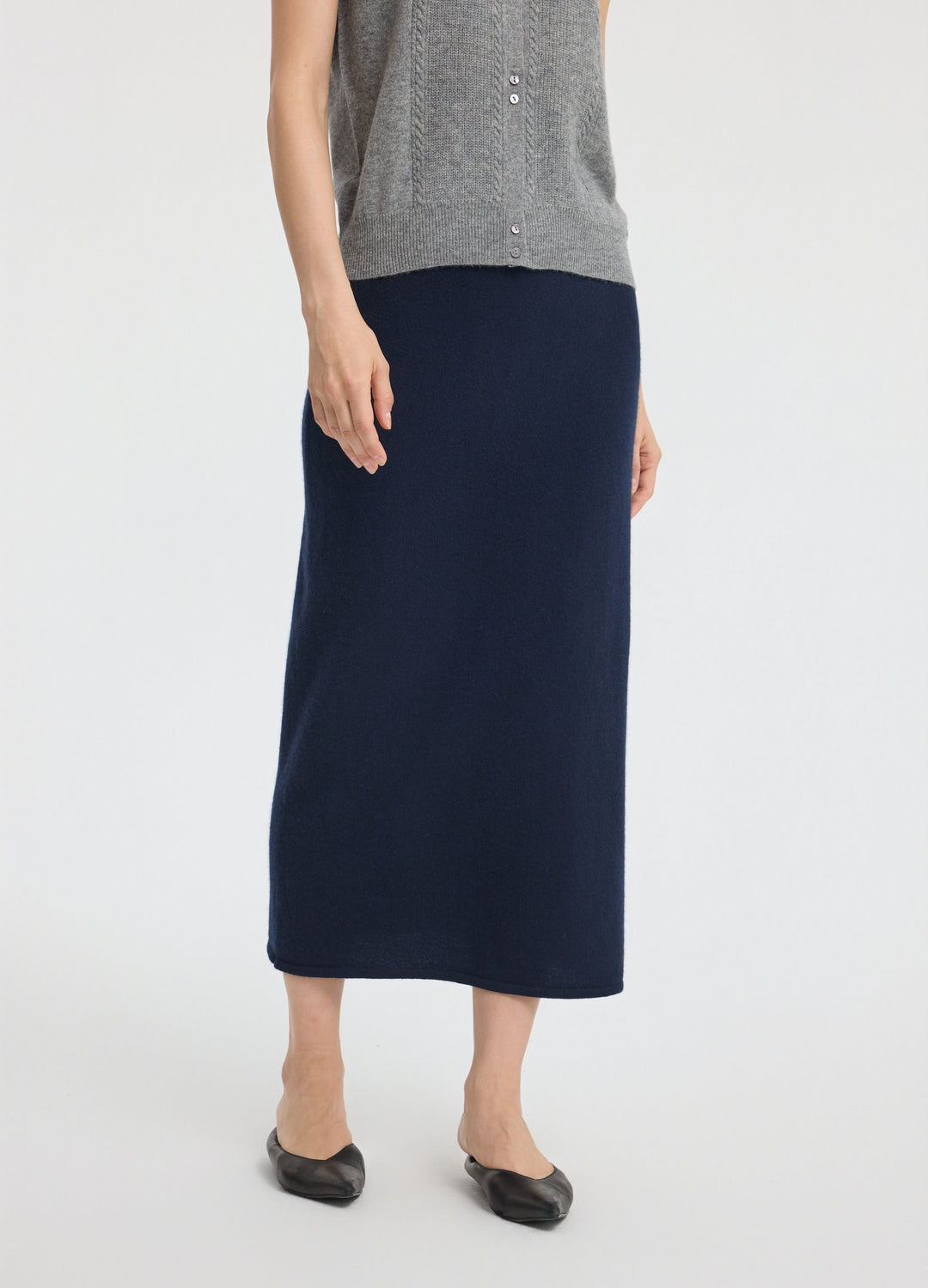 Cashmere Long Skirt