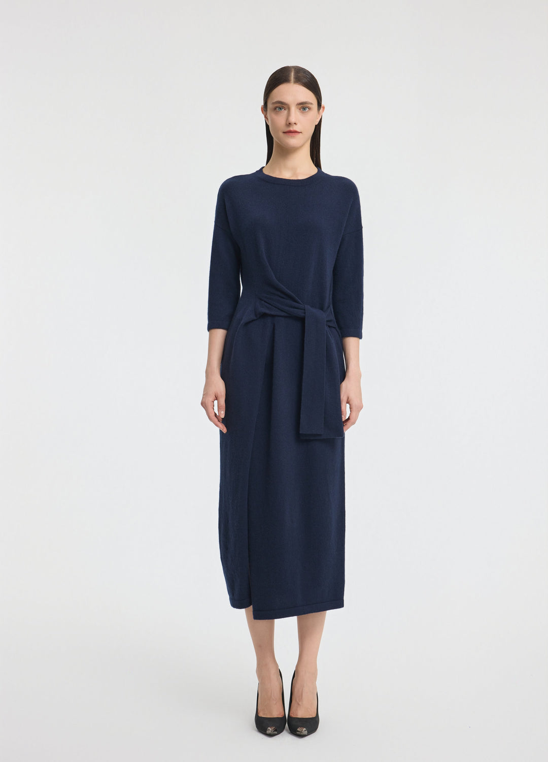 Cashmere Luna Tie Front Dress