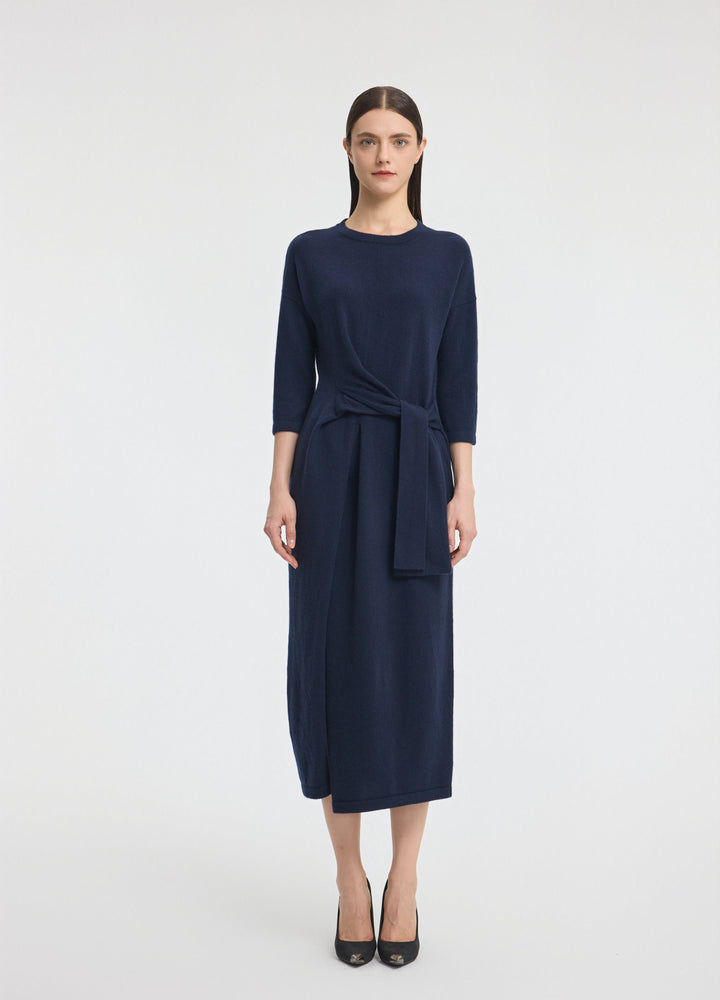 Cashmere Luna Tie Front Dress