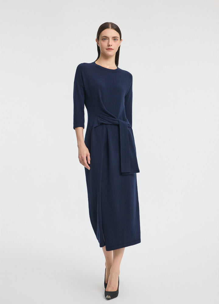 Cashmere Luna Tie Front Dress