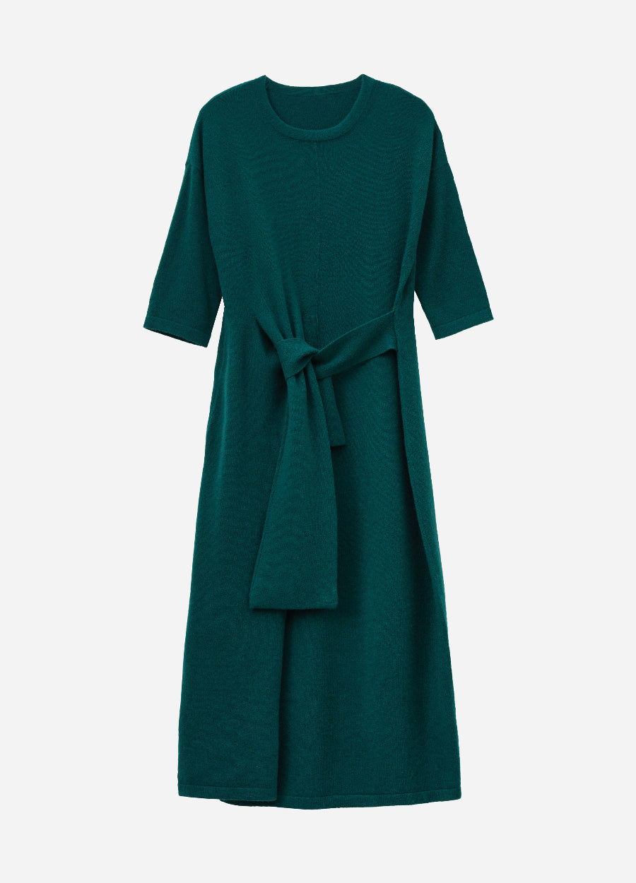Cashmere Luna Tie Front Dress