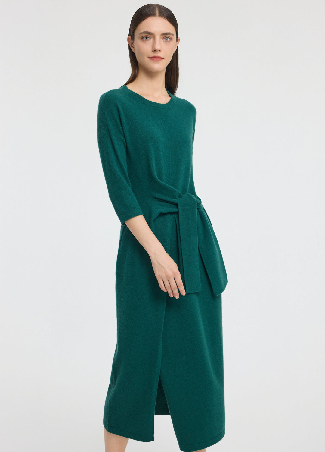 Cashmere Luna Tie Front Dress