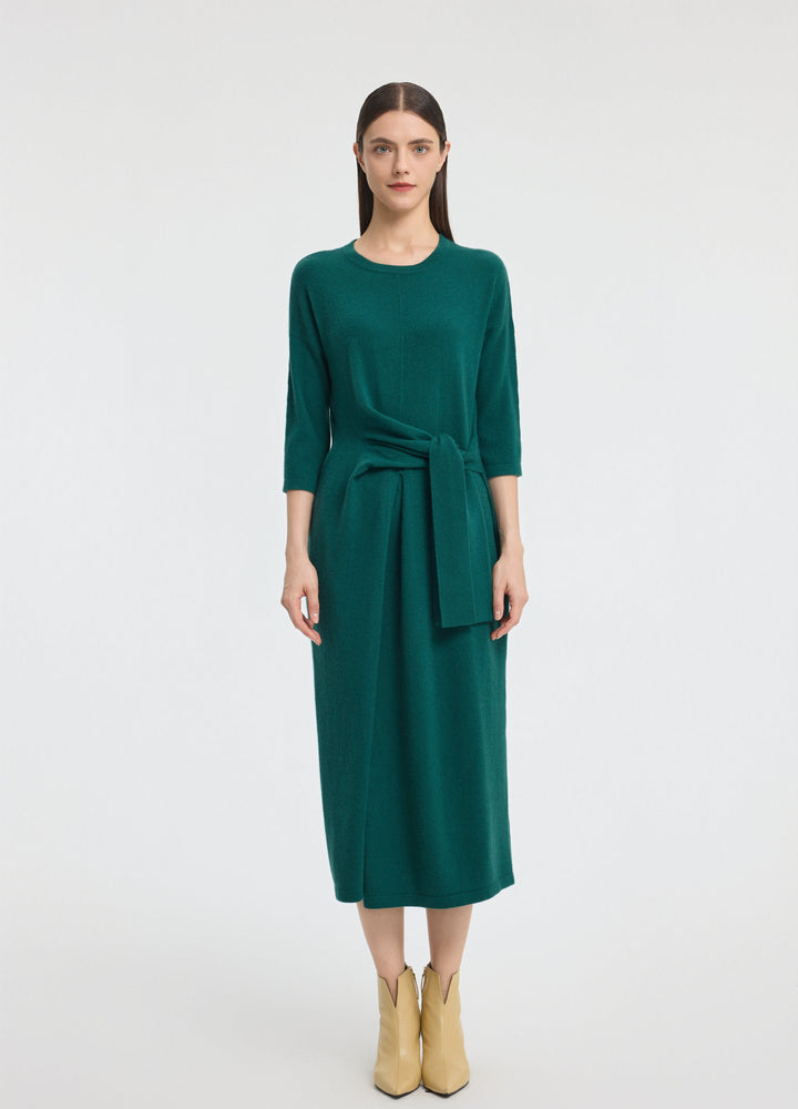 Cashmere Luna Tie Front Dress