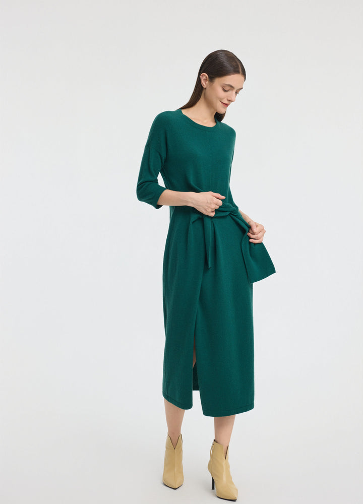 Cashmere Luna Tie Front Dress