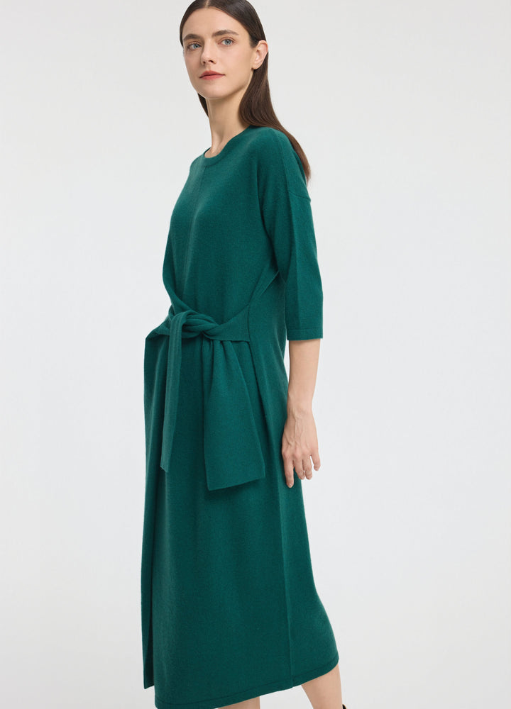 Cashmere Luna Tie Front Dress