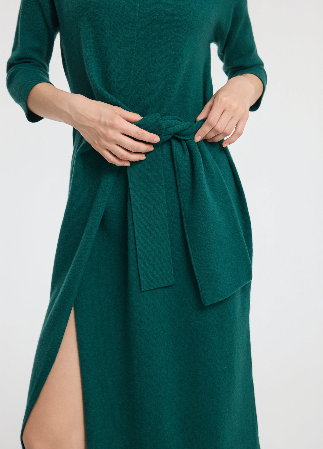 Cashmere Luna Tie Front Dress