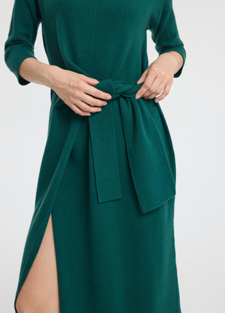 Cashmere Luna Tie Front Dress