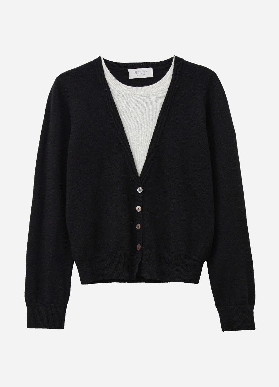 Cashmere Layering V-Neck Cardigan