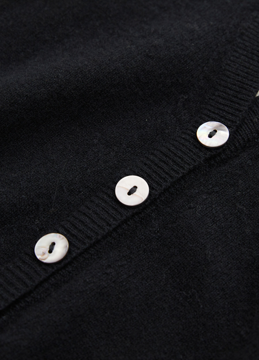 Cashmere Layering V-Neck Cardigan