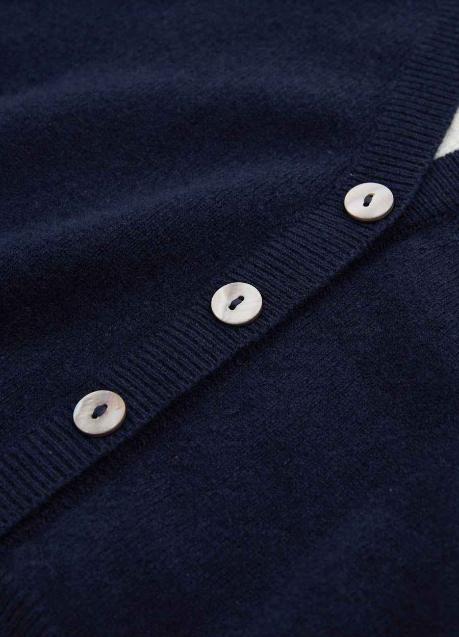 Cashmere Layering V-Neck Cardigan