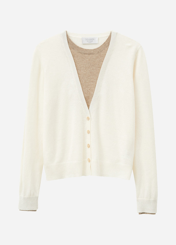 Cashmere Layering V-Neck Cardigan