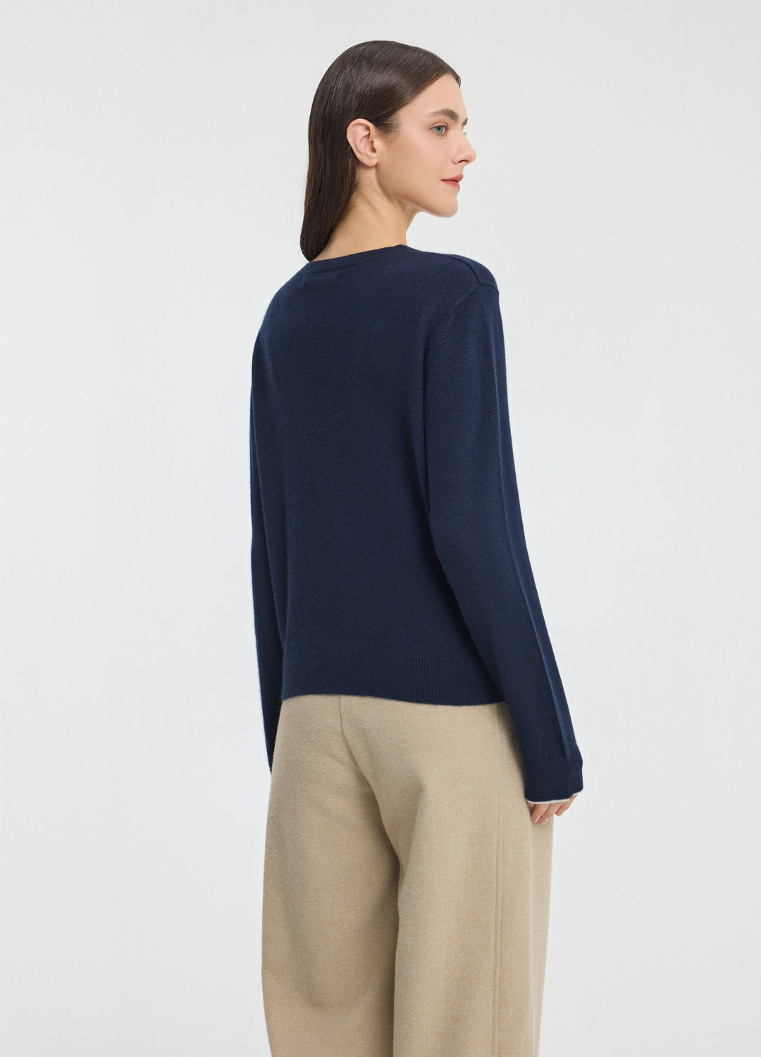 Cashmere Layering V-Neck Cardigan