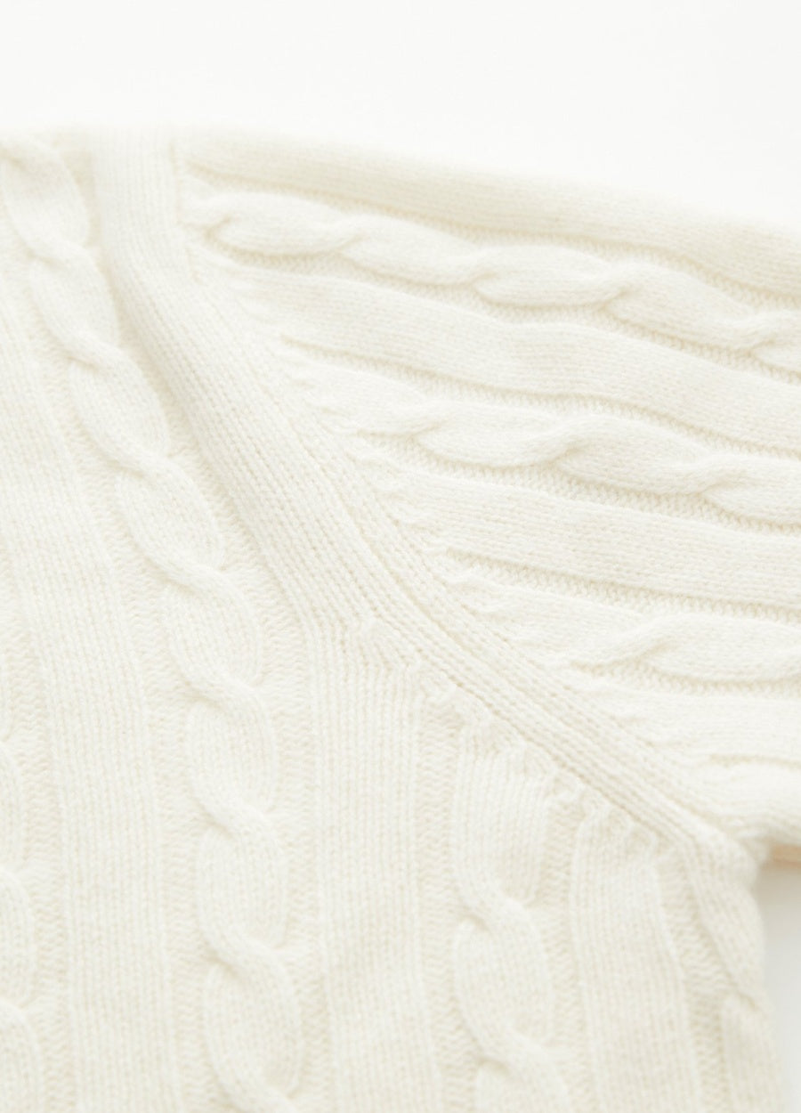 Cashmere Men's Cable Cricket Jumper
