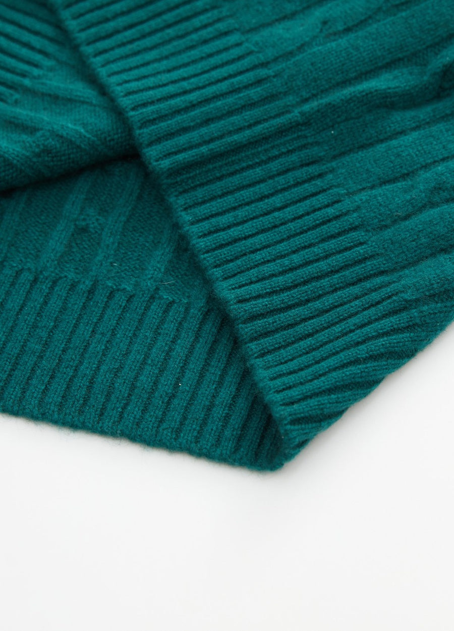 Cashmere Men's Cable Cricket Jumper