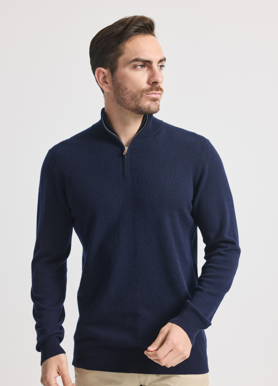 Men's Kensington Summer Quarter Zip (Merino Blend)