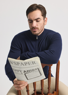 Men's Kensington Summer Quarter Zip (Merino Blend)