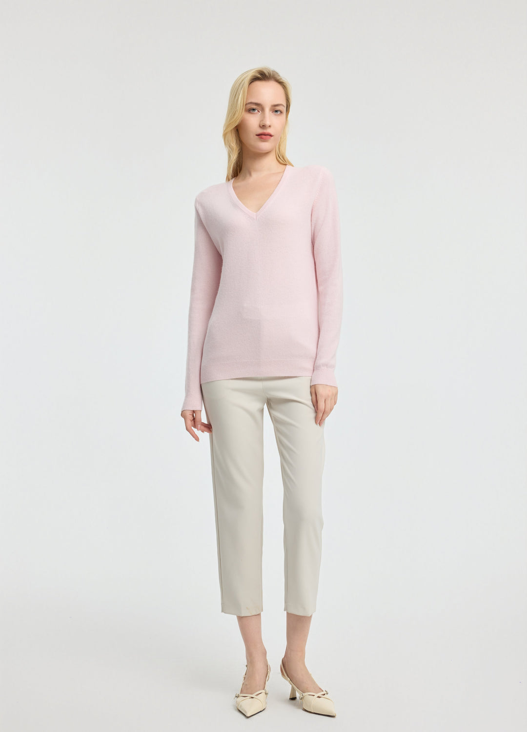 Cashmere V-Neck Top