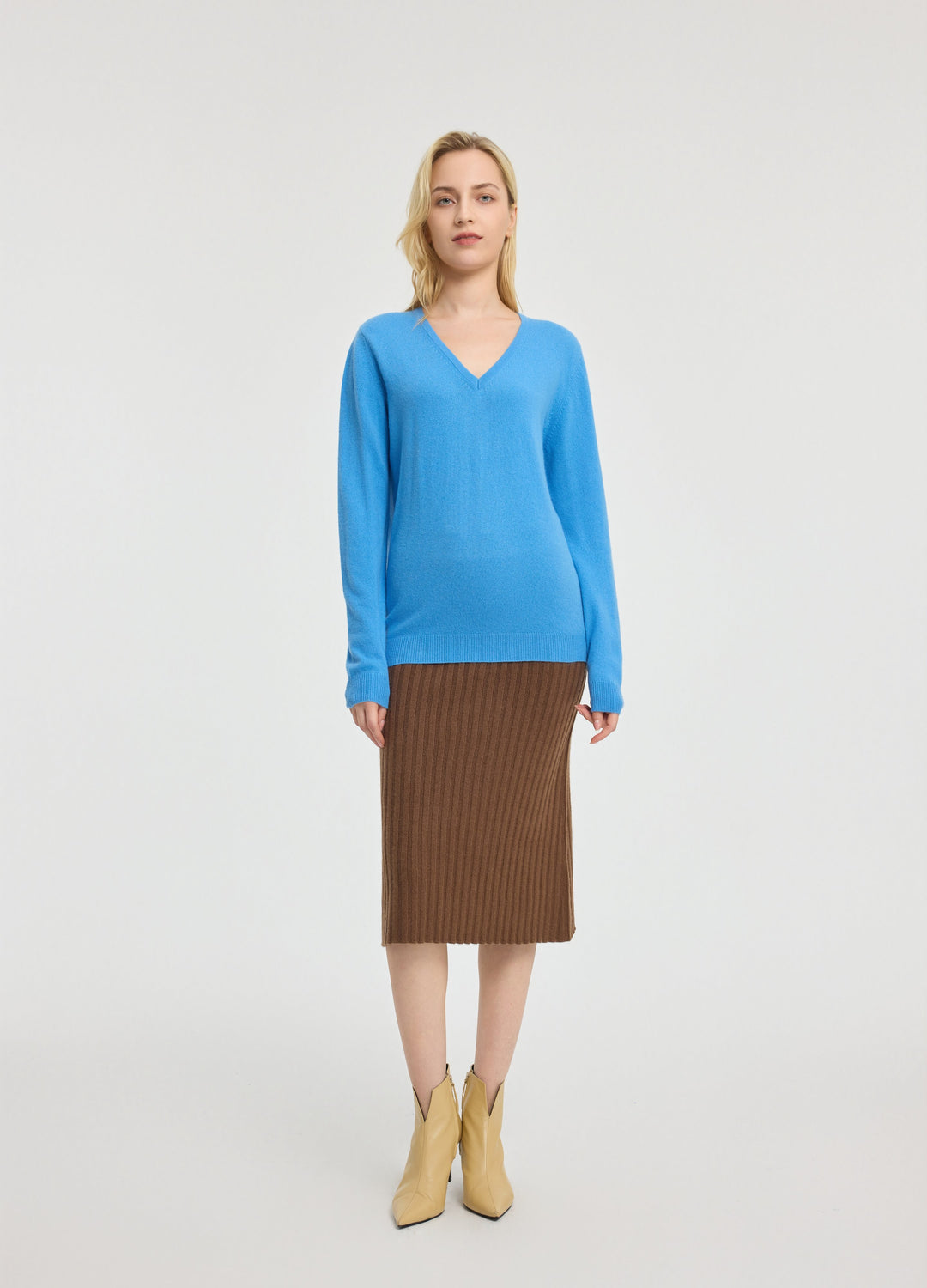 Cashmere V-Neck Top