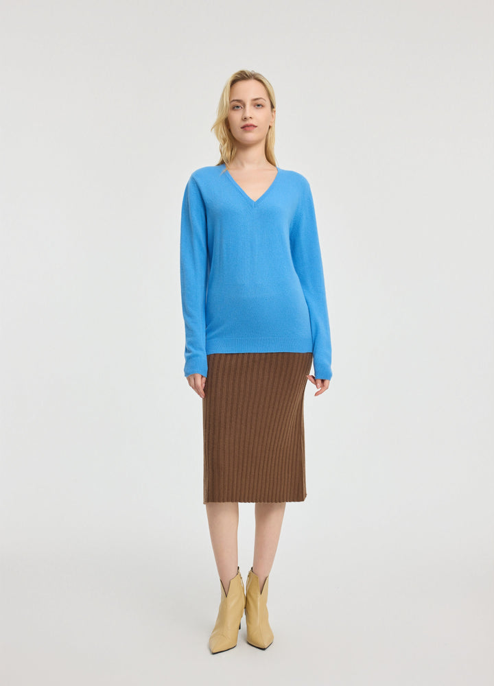 Cashmere V-Neck Top