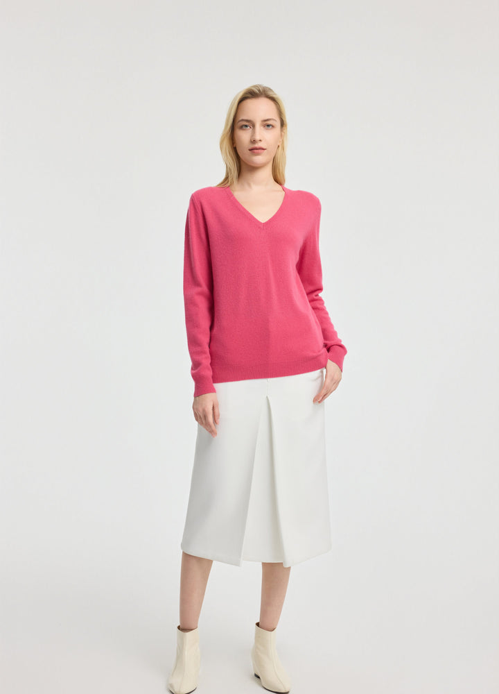 Cashmere V-Neck Top