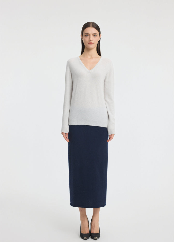 Cashmere V-Neck Top