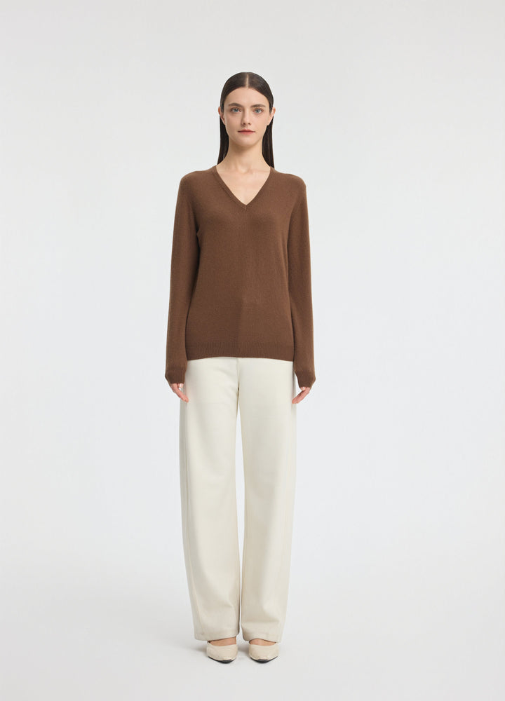 Cashmere V-Neck Top