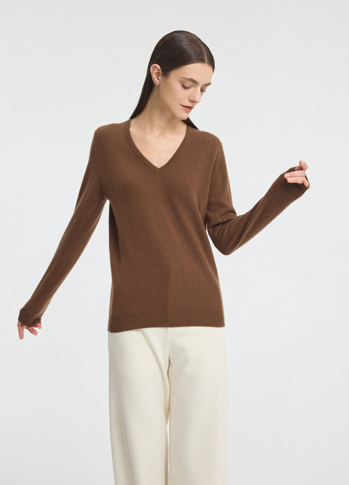 Cashmere V-Neck Top