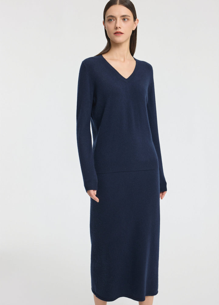 Cashmere V-Neck Top
