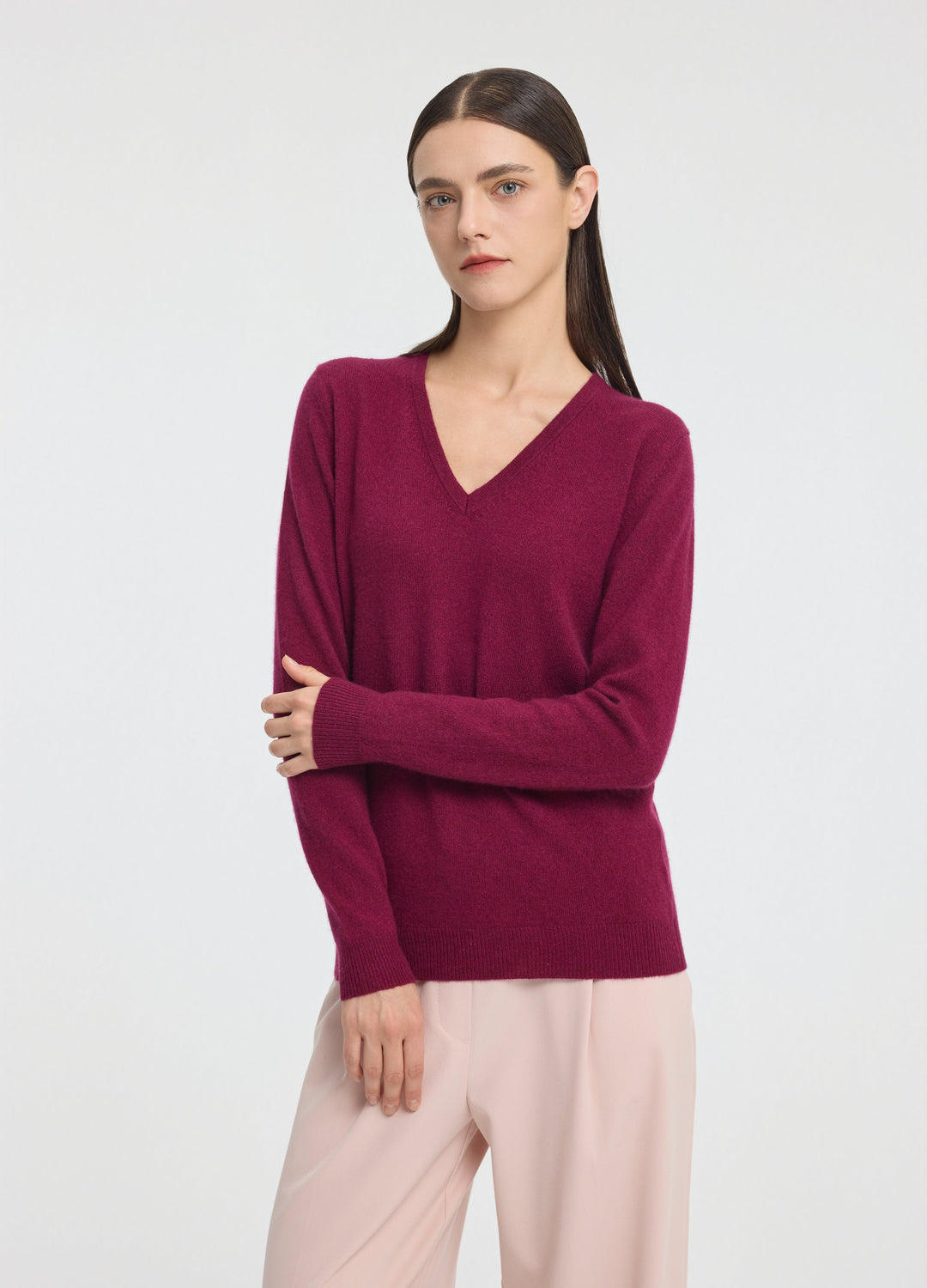 Cashmere V-Neck Top