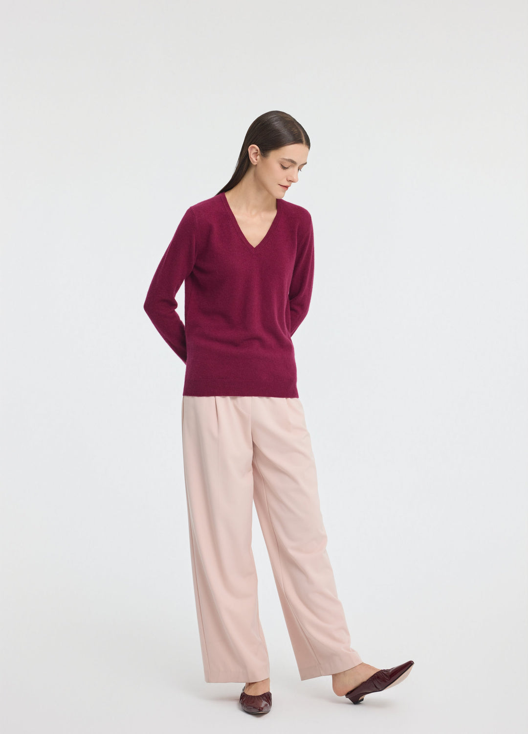 Cashmere V-Neck Top