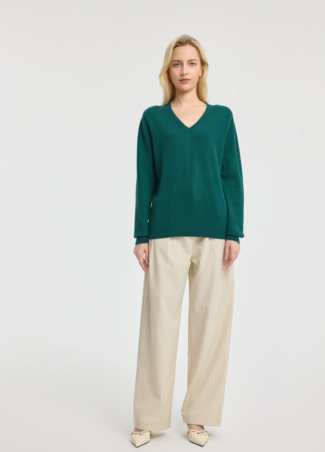 Cashmere V-Neck Top