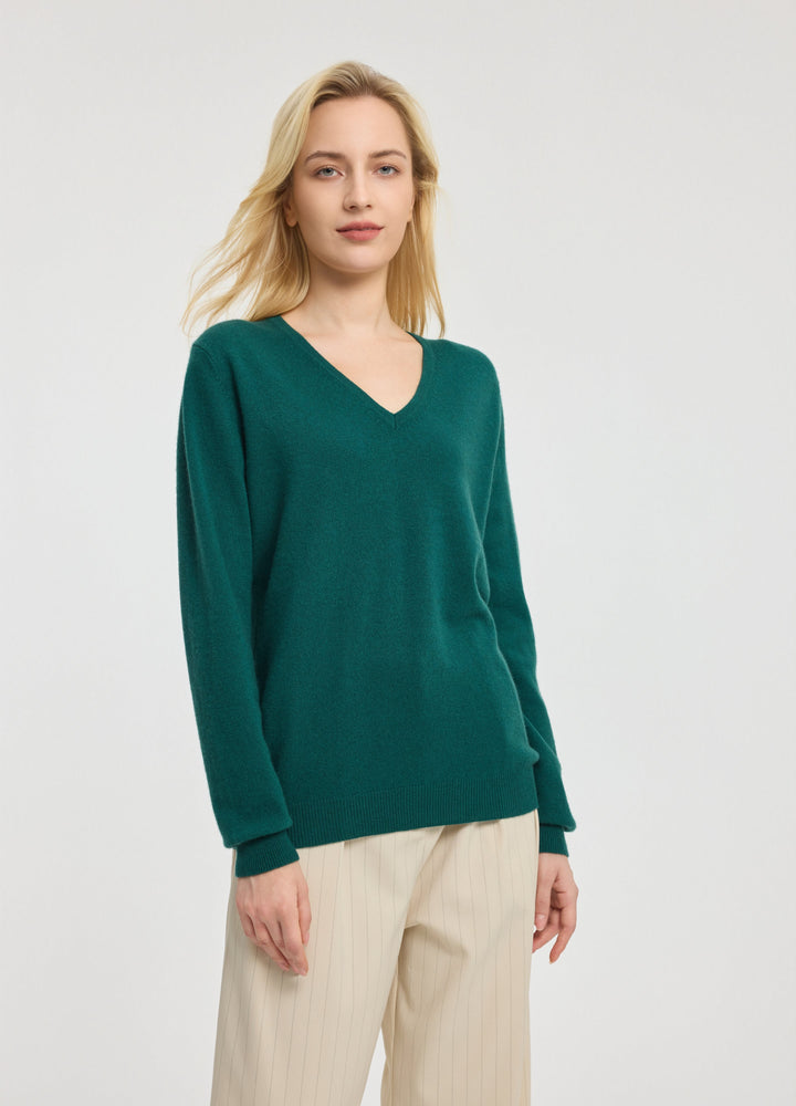 Cashmere V-Neck Top