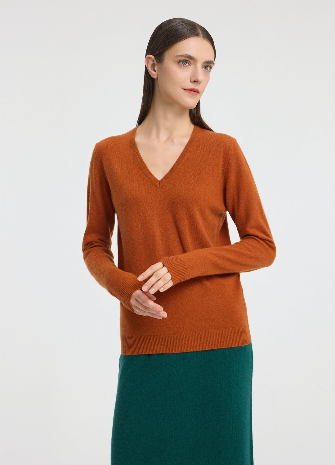 Cashmere V-Neck Top