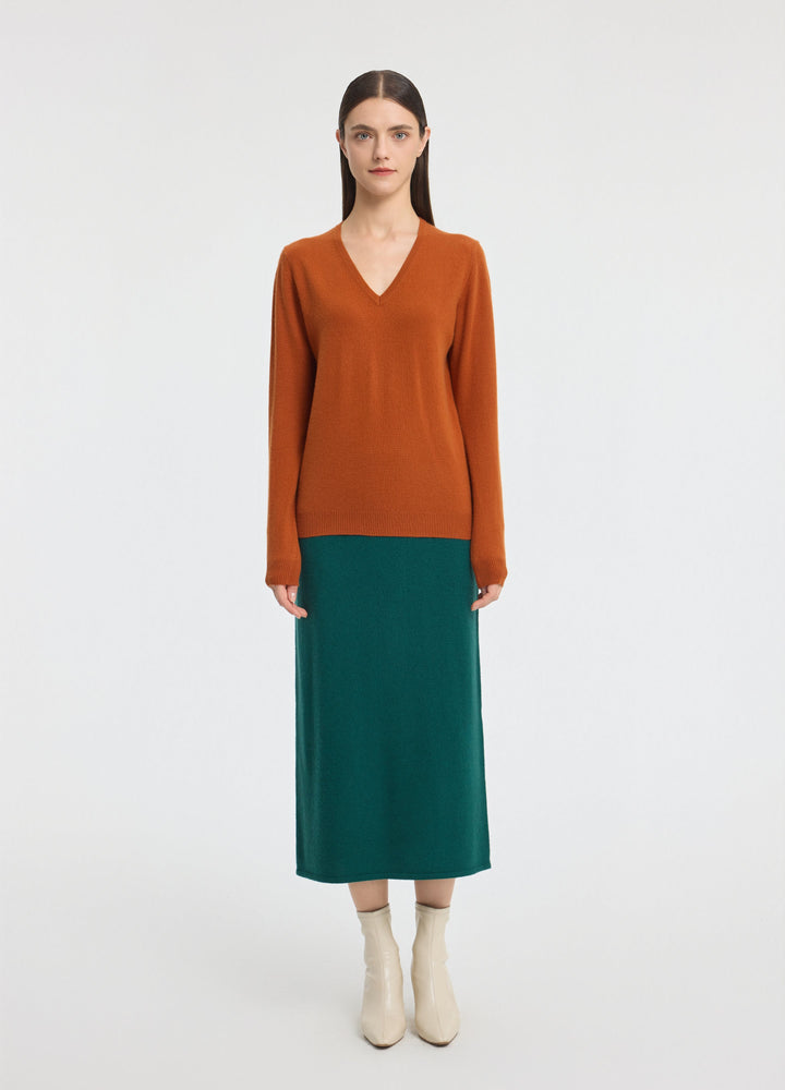 Cashmere V-Neck Top