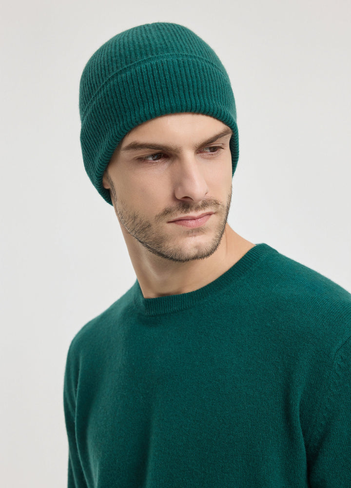 Cashmere Essential Rib Beanie